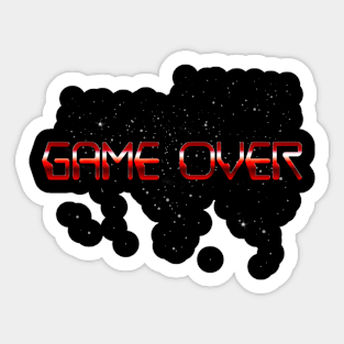 Game Over Arcade Sticker